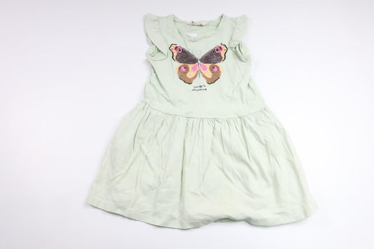 Klänning med vändbara paljetter från H&M - Storlek 104 - Grön