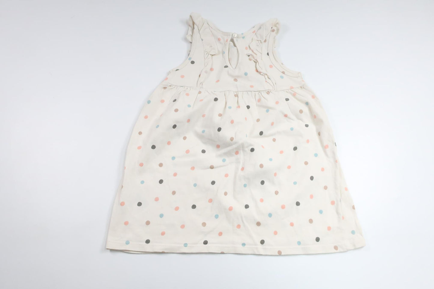 Prickig klänning från H&M - Storlek 86 - Benvit
