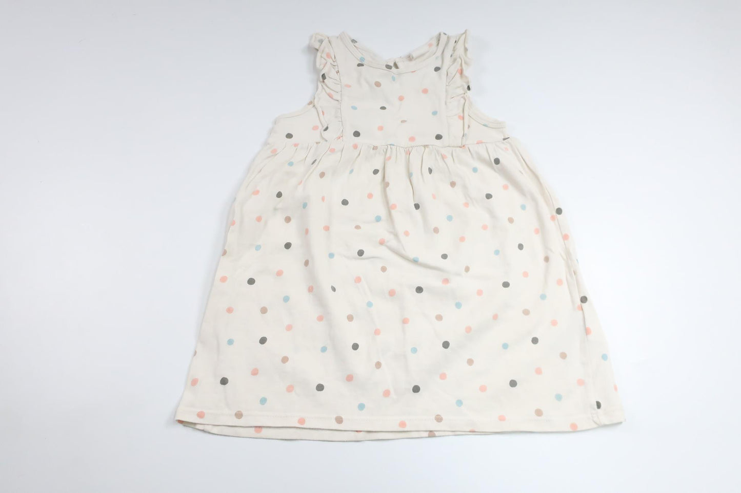 Prickig klänning från H&M - Storlek 86 - Benvit