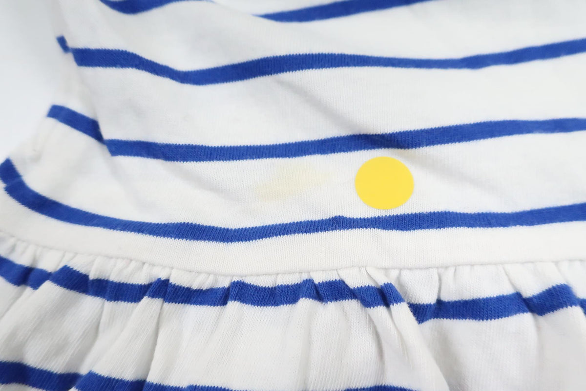 Randig klänning från H&M - Storlek 98/104 - Vit