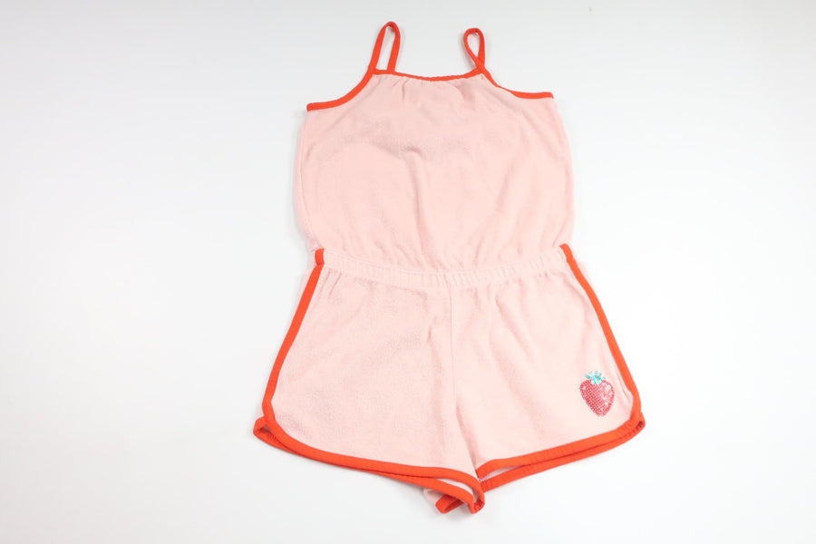 Jumpsuit i frotté från Lindex - Storlek 122/128 - Rosa