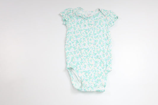 Blommig body från Carter's - Storlek 68 - Vit