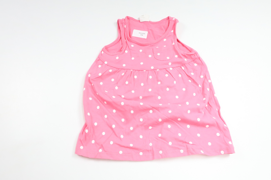 Prickig klänning från H&M - Storlek 74 - Rosa