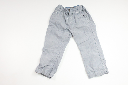 Randiga byxor från H&M - Storlek 80 - Marinblå