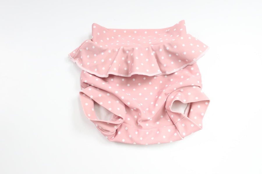 Badblöja med volang från Kuling - Storlek 62/68 - Rosa