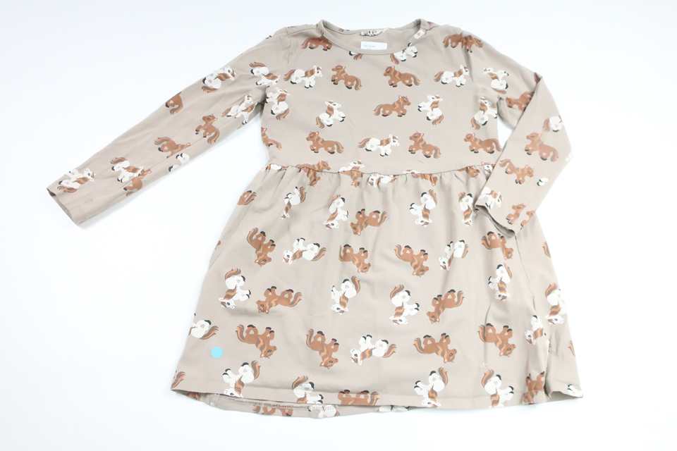Dress with horses from Wai Wai - Size 122/128 - Grey