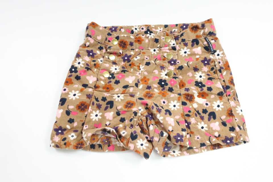 Blommiga shorts från Polarn o. Pyret - Storlek 92 - Beige