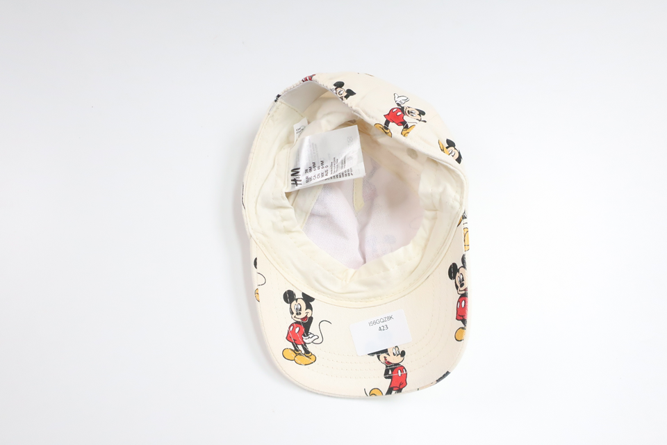 Keps med Musse Pigg från H&M - Storlek 74 - Vit