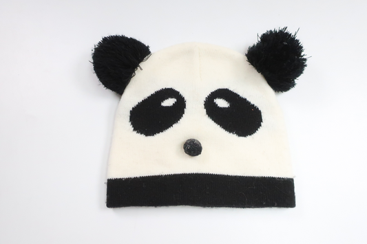 Mössa med Panda från Okänt - Storlek 62/68 - Vit