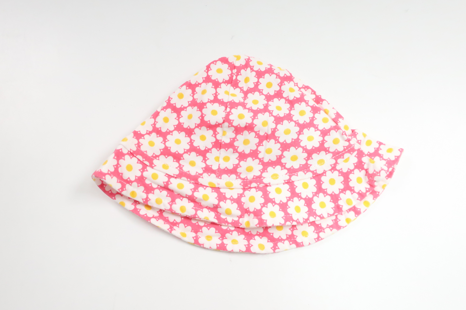 Blommig solhatt från H&M - Storlek 56 - Rosa