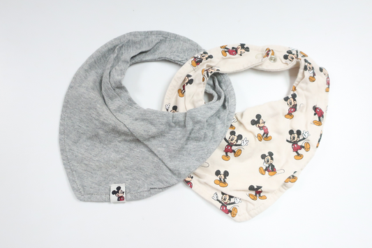 Tvåpack haklappar från H&M - Storlek One size - Grå