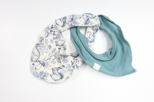 Tvåpack haklappar från Newbie - Storlek One size - Blå