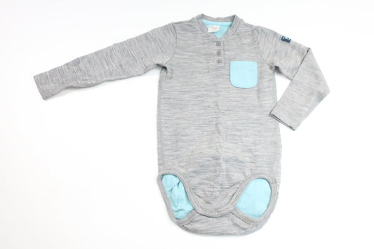 Body i ullmix från Polarn o. Pyret - Storlek 86/92 - Grå