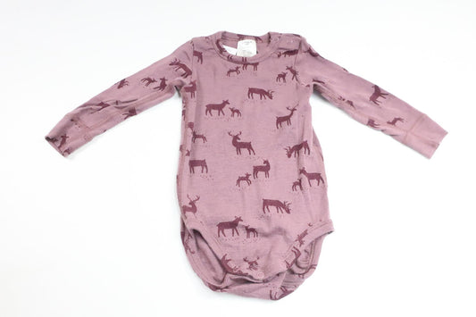 Body med rådjur från Lindex - Storlek 74 - Lila