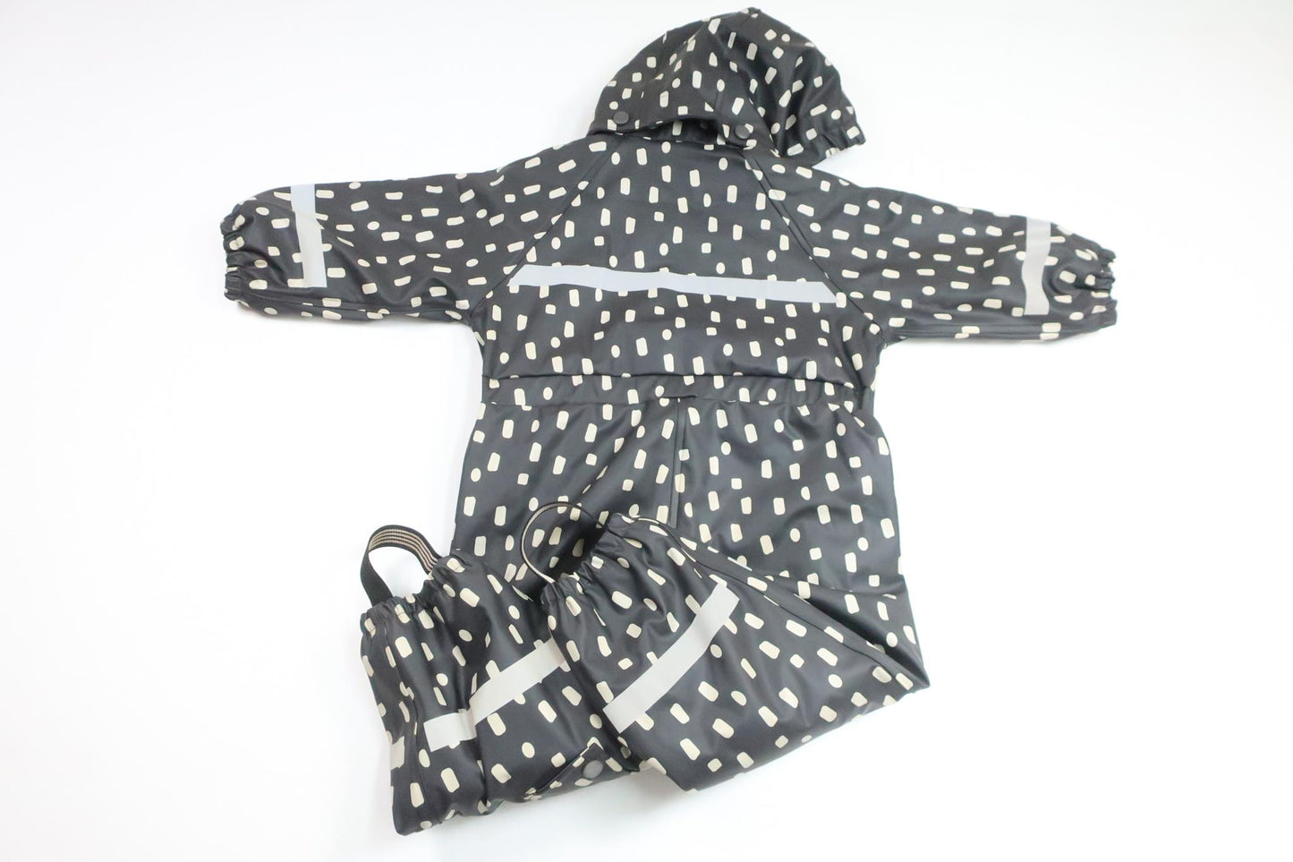 Fleecefodrad regnoverall från My Wear Baby - Storlek 86 - Grå