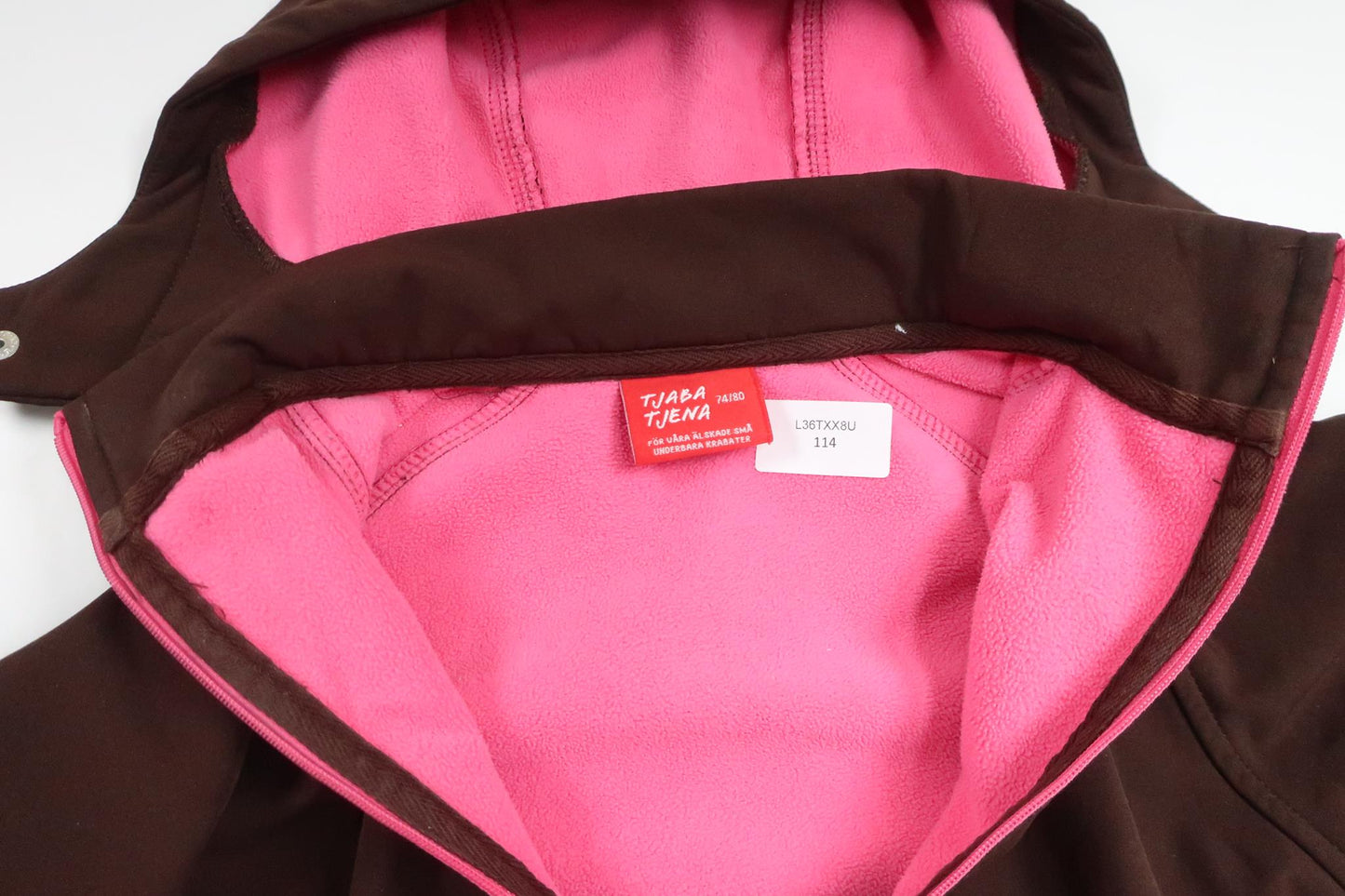 Softshelljacka från Tjaba Tjena - Storlek 74/80 - Brun