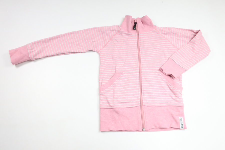 Randig kofta från Geggamoja - Storlek 122/128 - Rosa