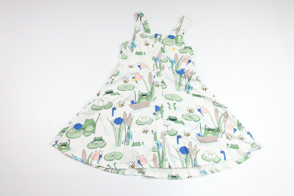 Klänning från Polarn o. Pyret - Storlek 110 - Vit