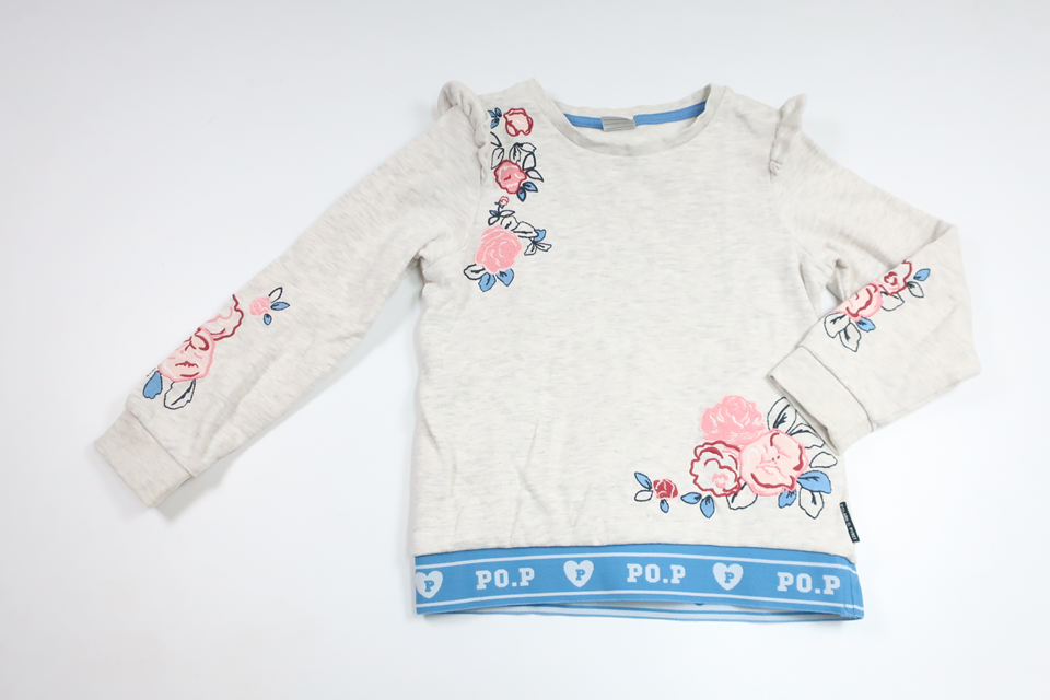 Sweatshirt från Polarn o. Pyret - Storlek 116 - Grå