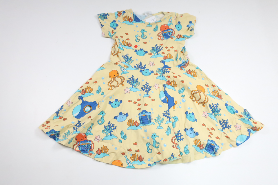 Klänning från Polarn o. Pyret - Storlek 104 - Gul