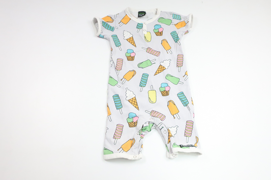 Jumpsuit med glassar från Villervalla - Storlek 92 - Grå