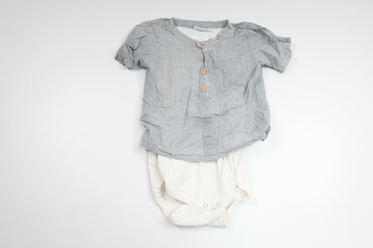 Body från Name It - Storlek 86 - Blå