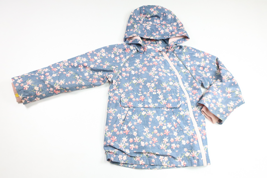 Blommig skaljacka från Name It - Storlek 110 - Blå