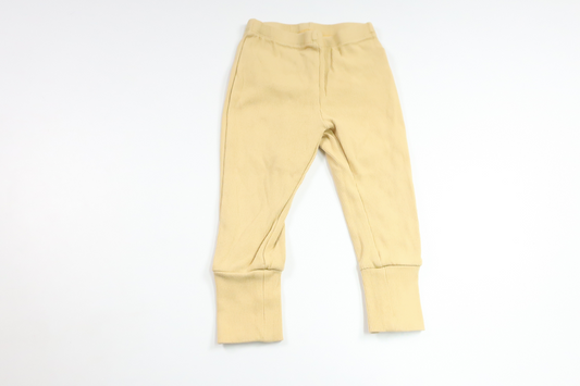 Ribbade byxor från BEBE - Storlek 80 - Gul