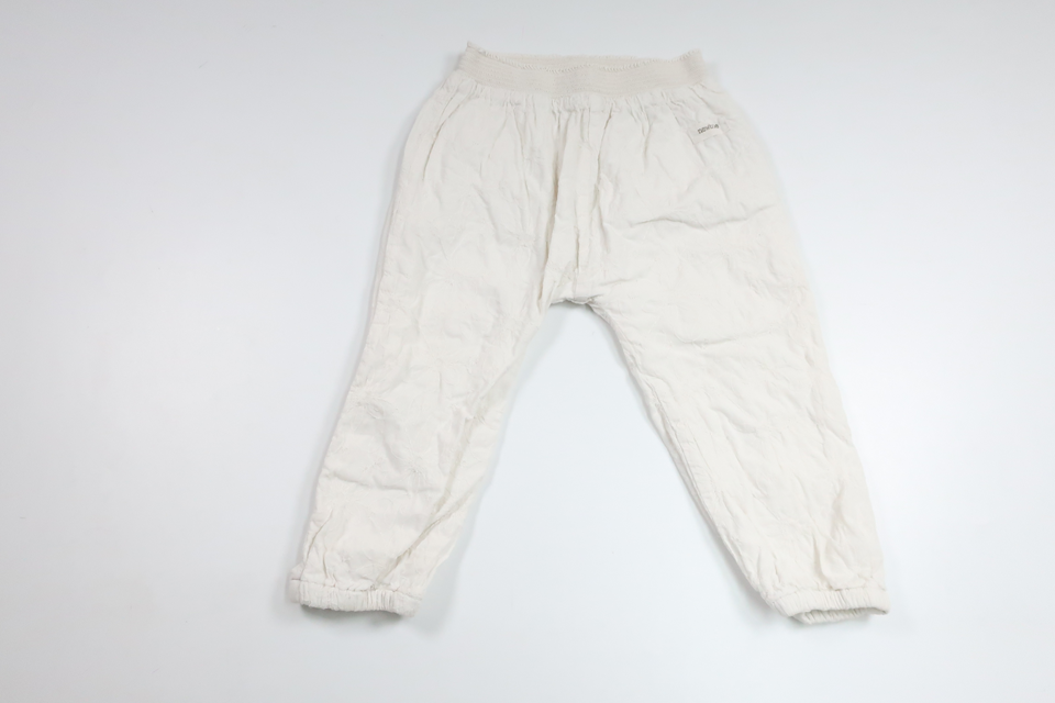 Blommiga byxor från Newbie - Storlek 86 - Benvit