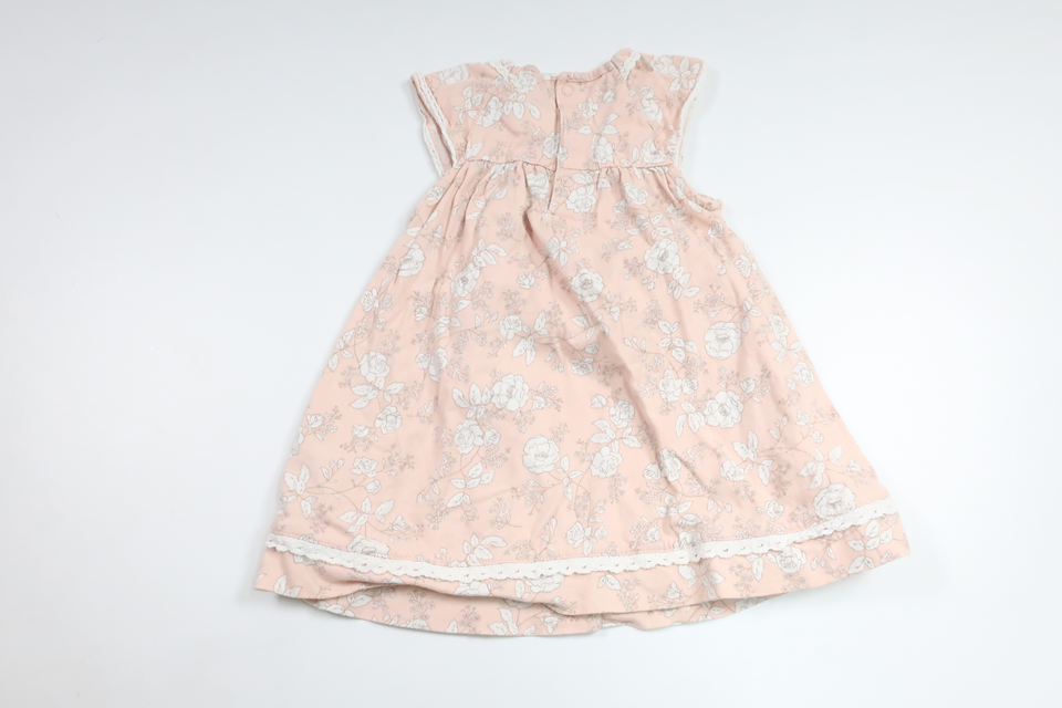 Blommig klänning från Newbie - Storlek 74 - Rosa