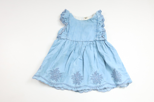 Klänning från Baby B'gosh - Storlek 74 - Blå