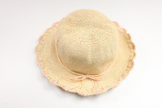 Stråhatt från Lindex - Storlek 128/134 - Beige