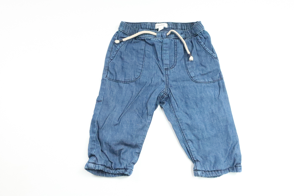 Fodrade byxor från Newbie - Storlek 74 - Denim