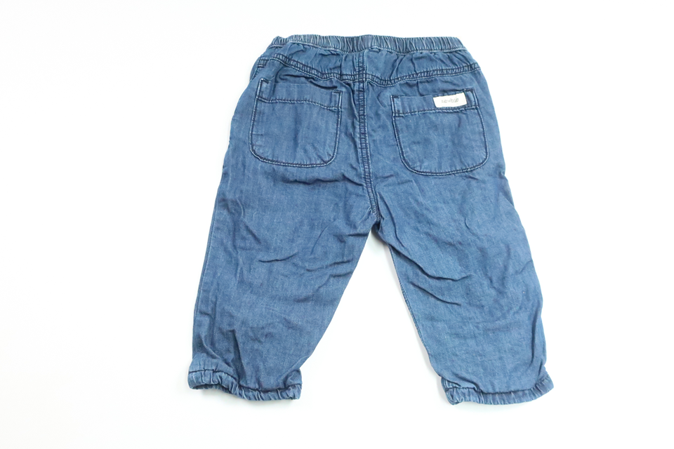 Fodrade byxor från Newbie - Storlek 74 - Denim