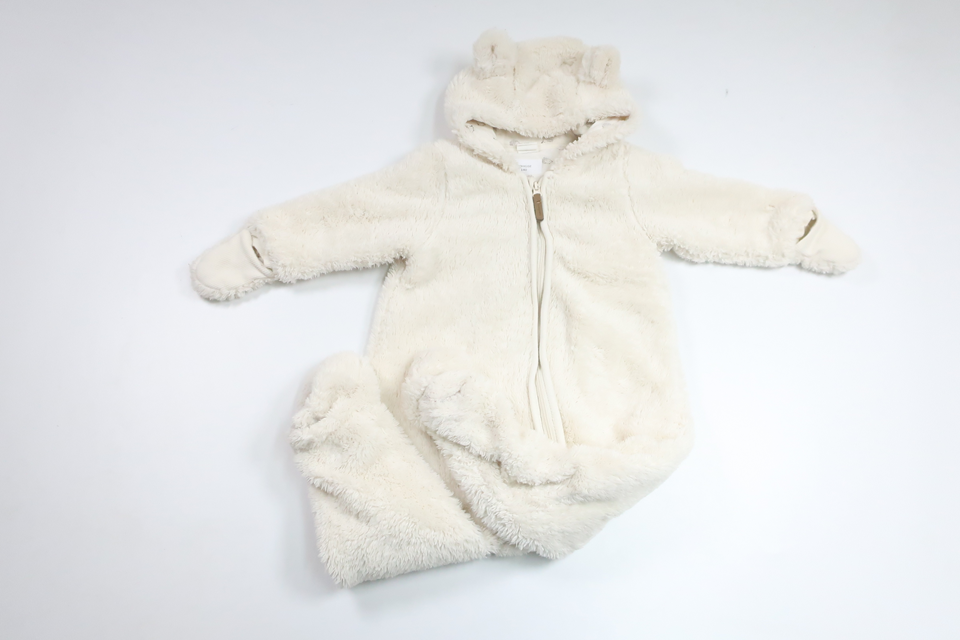 Teddyoverall från H&M - Storlek 74 - Benvit