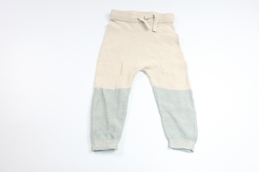Stickade byxor från H&M - Storlek 74/80 - Beige