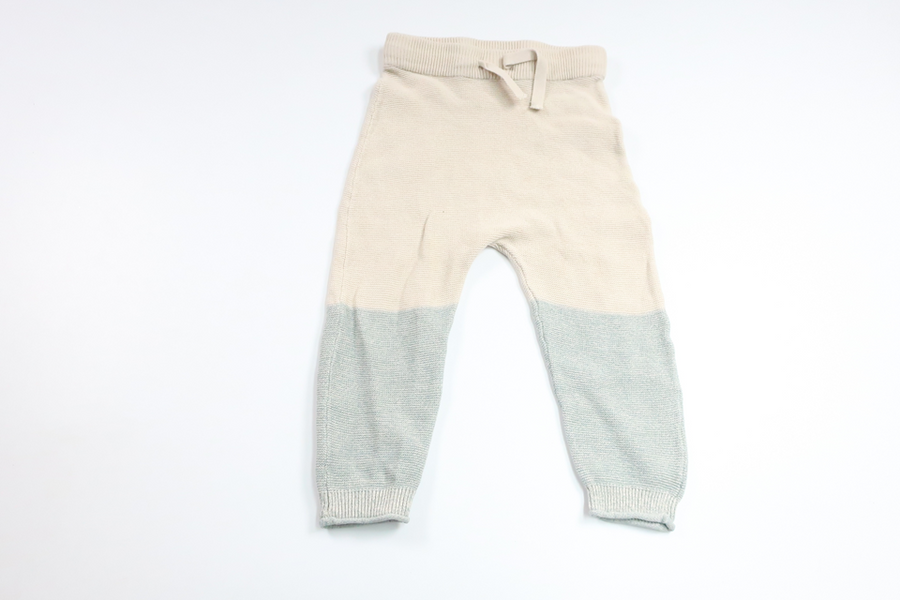 Stickade byxor från H&M - Storlek 74/80 - Beige
