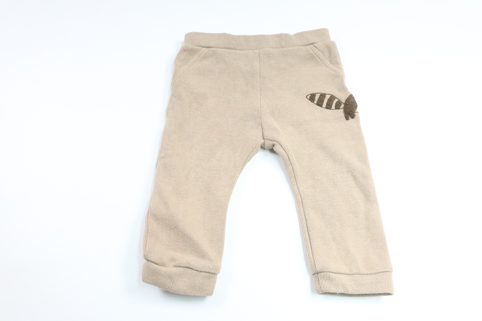 Stickade byxor från Name It - Storlek 74 - Beige