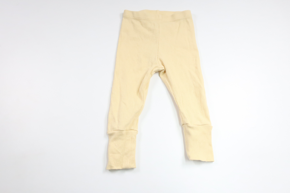 Ribbade byxor från BEBE - Storlek 70 - Gul