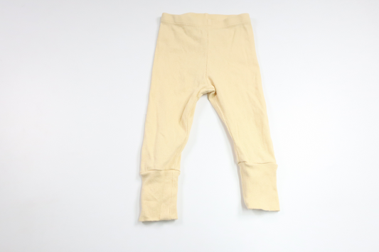 Ribbade byxor från BEBE - Storlek 70 - Gul