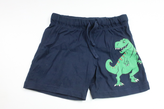 Shorts med dinosaurier från H&M - Storlek 104 - Marinblå