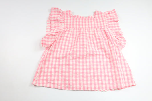 Rutig tunika från Lindex - Storlek 122 - Rosa