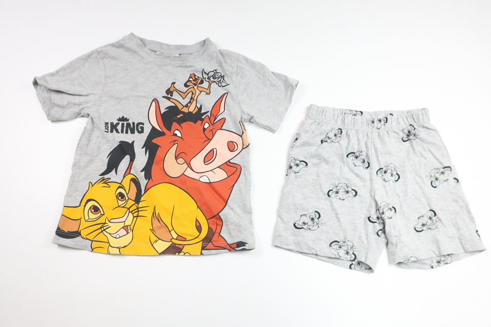 Tvådelad pyjamas med Lejonkungen från Disney - Storlek 104 - Grå