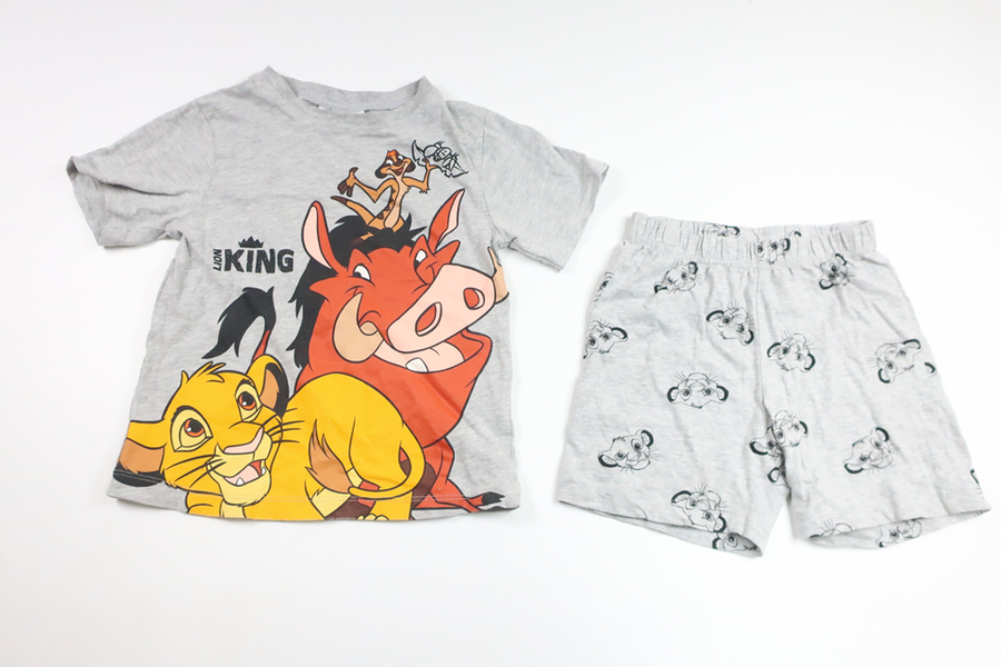 Tvådelad pyjamas med Lejonkungen från Disney - Storlek 104 - Grå