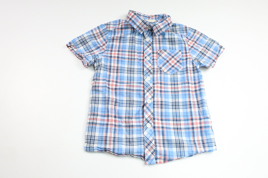 Rutig skjorta från H&M - Storlek 104 - Blå