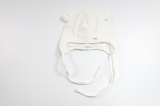 Mössa i fleece från H&M - Storlek 50 - Benvit