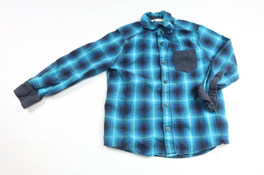 Rutig skjorta från H&M - Storlek 110 - Blå