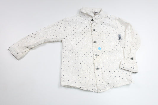 Prickig skjorta från Matou France - Storlek 80/86 - Vit