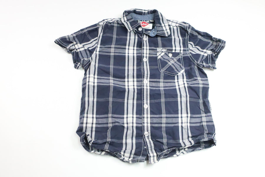 Rutig skjorta från Lee Cooper - Storlek 122/128 - Marinblå