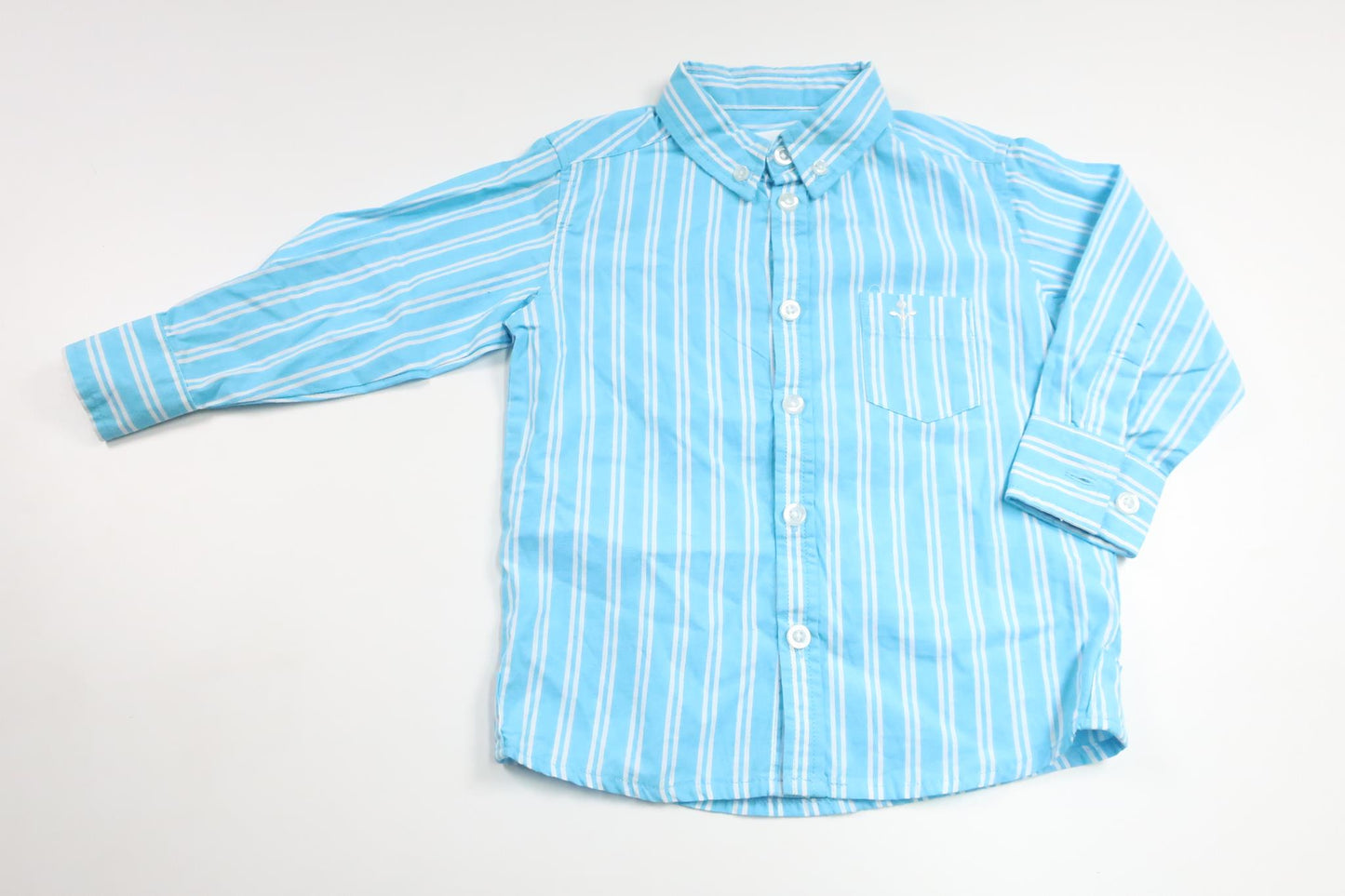 Randig skjorta från Lager 157 - Storlek 90 - Blå
